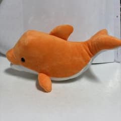 オレンジ色 イルカ ぬいぐるみのサムネイル