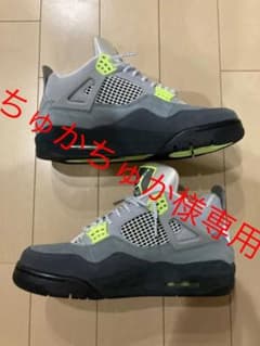 ☆美品☆NIKE AIR JORDAN 4 RETRO SE NEONのサムネイル