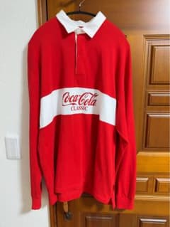 Coca-Cola クラシックロゴ 長袖ポロシャツ　ビンテージのサムネイル