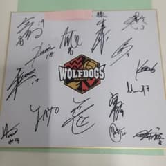 【そーだ様専用】WOLFDOGS NAGOYA サイン入りホワイトボードのサムネイル