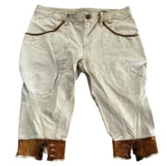 SHARE SPIRIT ジョッパーズパンツ XL 羊革切替 サルエル 麻混 SHARE SPIRIT ジョッパーズパンツ XL 羊革切替 サルエル 麻混 - メルカリ