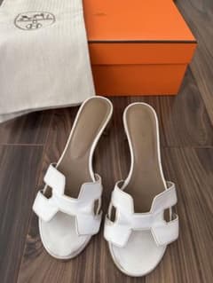 HERMES エルメス オアジス サンダル 37ハーフ - メルカリ