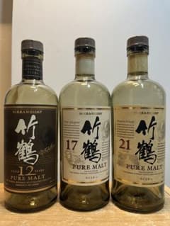 ニッカ竹鶴 12年17年21年 空瓶3本セット オールドボトル 未洗浄 - メルカリ