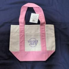 TRADER JOE'Sミニキャンバストートバッグ　パステルピンクのサムネイル