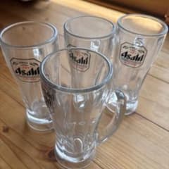 Asahi ビールジョッキ 4個セットのサムネイル