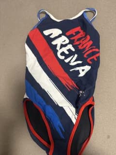 arena スポーツ用ワンピース水着 ネイビー/レッドのサムネイル