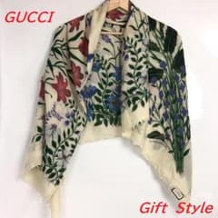 GUCCI グッチ フローラ 大判 ショール レディース ブランド - メルカリ