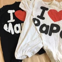 I♡papa,mama ロンパースのサムネイル
