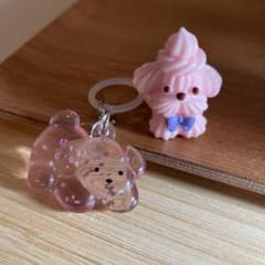 ピンクのこいぬ2種 ホイップわんこしぼりーぬ はしるこいぬ(のびるこいぬピンク)のサムネイル