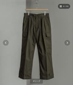 WYM LIDNM セミワイド カーゴパンツ オリーブ Lのサムネイル