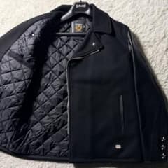 極美品/希少□schott ピーコート ワンスター CRIMIE ブラック 42