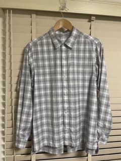 ぷ*ー様 山と道 Merino Shirt Gray Check Ｓのサムネイル