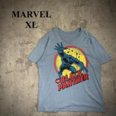[MARVEL] 마블 (XL) 블랙 팬더 * 캐릭터 T * 균열 인쇄