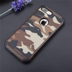 大人気！衝撃吸収 流行の迷彩柄 iphone6/7ケース♪！ブラウンのサムネイル