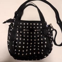 LeSportsac ショルダーバッグ ブラック トランプ柄のサムネイル