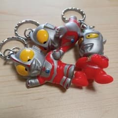 当時物 円谷プロ ウルトラマン ウルトラセブン ミニソフビ キーホルダー 3点のサムネイル