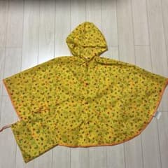 レインコートポンチョ 100cm はらぺこあおむし 黄色のサムネイル