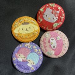 刺繍 花言葉 缶バッチのサムネイル