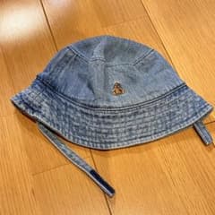 GAP ベビー デニム バケットハット クマ刺繍のサムネイル