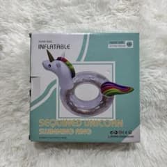 Sequined Unicorn Swimming Ring 浮き輪のサムネイル