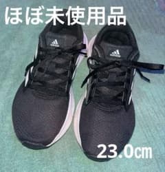 【極美品】アディダス ギャラクシー6 ランニングシューズ ブラック 黒　23㎝のサムネイル