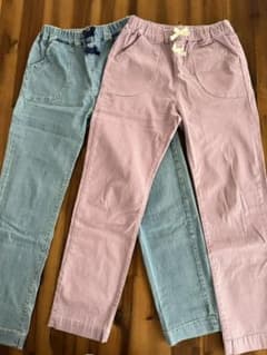 après les cours デニムパンツ　カラーパンツ　女の子　140のサムネイル