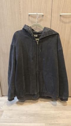 kutir フード付き ジップアップ ブルゾン ブラックのサムネイル