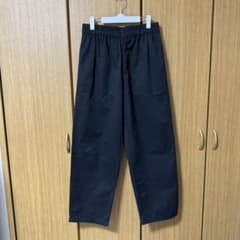 ブラック ワイドパンツ ゴムウエストのサムネイル