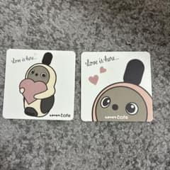 love cafe コースター 2枚セット　ラボっとのサムネイル