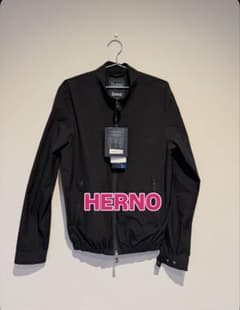 ㉚_HERNO_メンズ_ブルゾン_黒_サイズ 48 - メルカリ