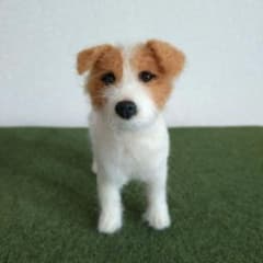 羊毛フェルト 犬 ジャックラッセルテリア ハンドメイド - メルカリ