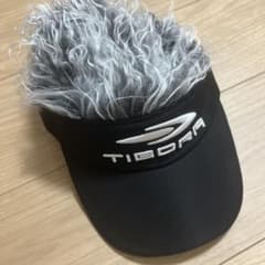 TIGORA ファー付きバイザー ブラック/シルバー フリーサイズのサムネイル