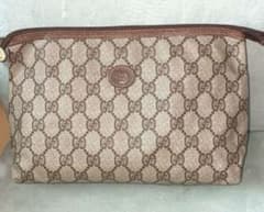 90s】希少 GUCCI オールドグッチ GGスプリーム クラッチバッグ 総柄
