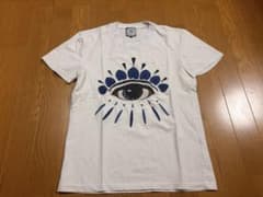 KENZO ケンゾー アイモチーフ Tシャツ M 白 刺繍 ワッペン 半袖　古着のサムネイル