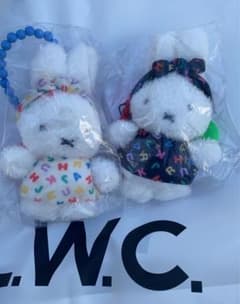 原宿限定 ミッフィー &ミーア バッグチャーム マスコット2個セット