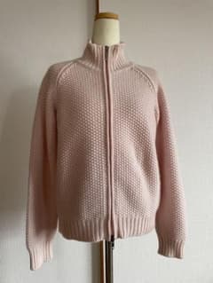 Les Copains カシミヤ100％ ジップアップニット イタリア製 厚手 Les Copains カシミヤ100％ ジップアップニット イタリア製 厚手