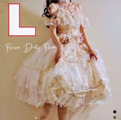 lolita 원피스 스커 트레이스 풀 세트 드레스