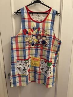 SNOOPY スヌーピー　エプロン　美品　保育士さんのサムネイル