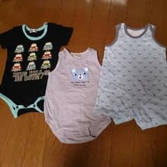 3枚セット☆ベビーロンパースのサムネイル