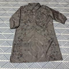 着物リメイク☆本場大島紬9マルキ☆ワンピース☆ - メルカリ