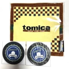 トミカ　ハンドタオル　コースター2枚のサムネイル