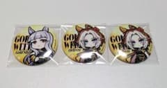 ウマ娘】【オルフェーヴル,ゴールドシップ】GOLD WEEK 缶バッジ3点