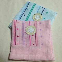 ガーゼ×パイル タオルハンカチ二枚セットのサムネイル