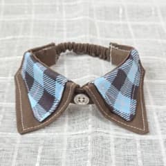 ダブル襟ボタン付きペット用首輪のサムネイル