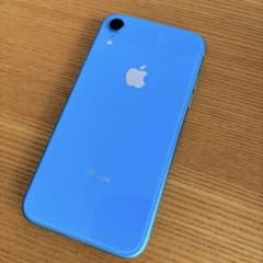 【美品 中古】 Apple iPhone XR （128GB） ブルー＊本体のみのサムネイル