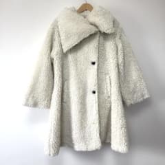 Acka. layered collar boa coat ボアコート