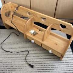木製デスク 引き出しにハート型切り抜き 木製デスク ハート型カットアウト 2引き出し - メルカリ