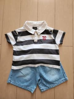 MY LITTLE WONDER ボーダー ポロシャツのサムネイル