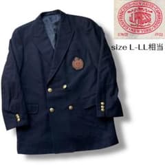 90s J.PRESS 金ボタン エンブレム ワッペン ダブルブレザー L LL