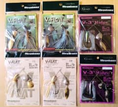 メガバス　スピナーベイト　V-FLAT４個  V-3Midge２個のサムネイル